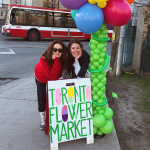 Natalie Petozzi at the Toronto Flower Market